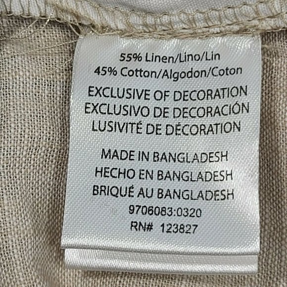 Tenth + Ocean Natural Washable Linen Shorts Men's Size 42" Tan Sand NWT - Picture 6 of 8